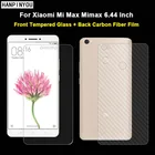 1 комплект = мягкая задняя пленка из углеродного волокна + ультратонкая прозрачная защитная пленка из закаленного стекла премиум-класса для переднего экрана Xiaomi Mi Max Mimax 6,44 дюйма