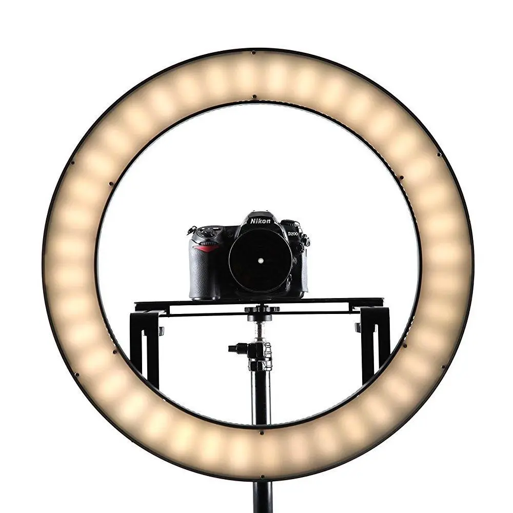 Fotoconic DVR-512DVC 20'' Dimmable LED Ring Light + 2X Battery Charger Kit for Photography Studio Video Photo Camera Phone |