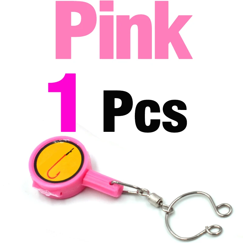 Pink-1Pcs MNFT рыболовный инструмент связывания узлов все в одном крышке крючки на удочки | леска резак рыболовные снасти инструмент связывания узлов - Цвет: Pink-1Pcs