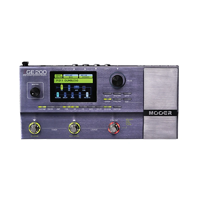 

MOOER GE200 Amplifier Modelling and Multi Effect Guitar Pedal