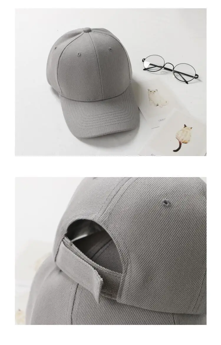 Черная кепка однотонная бейсбольная кепка Кепка Snapback кепки s Casquette шляпы регулируемые повседневные Gorras хип хоп папа головные уборы для мужчин и женщин