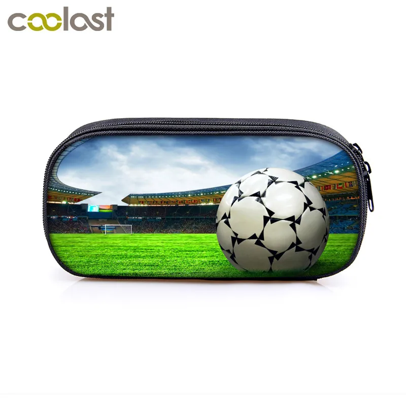 Soccerly/косметический чехол с принтом для ног s, сумка для карандашей, школьные сумки для мальчиков, детский чехол для карандашей, Детские стационарные сумки - Цвет: qbbfoot10