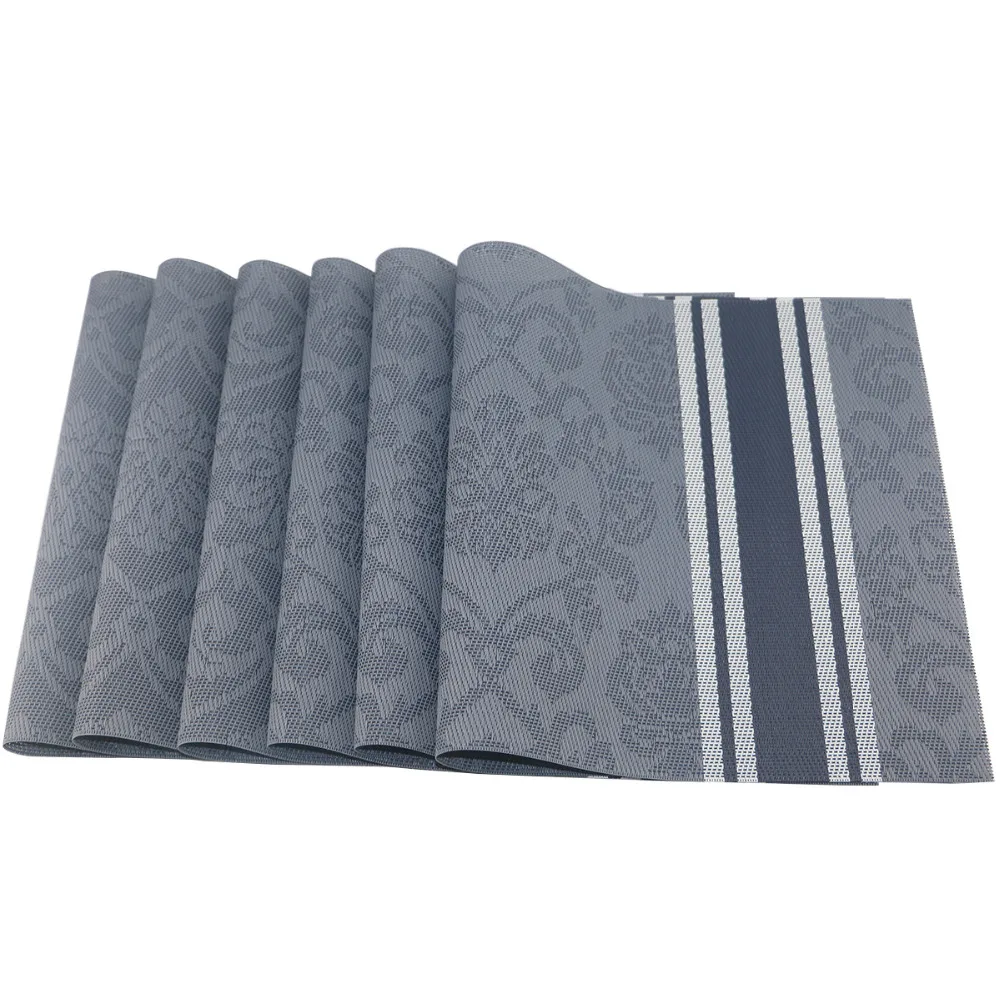 4 шт./компл. коврик салфетка из ПВХ квадратный цветной Домашний Настольный