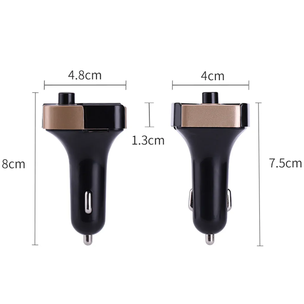 Франшиза автомобильный комплект двойной USB Bluetooth автомобильные комплекты громкой связи зарядное устройство fm-передатчик MP3-плеер передатчик адаптер TF USB музыка#0614