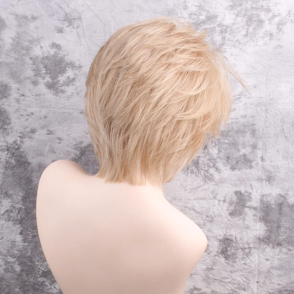 ESIN Женский парик Прямые волосы средней длины Элегантный пробор Удлиненная косая