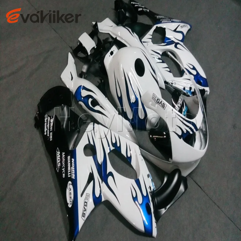 

motorcycle bodywork kit for YZF600R 1997 1998 1999 2000 2001 2002 2003 2004 2005 2006 2007 blue flames ABS Fairing H2