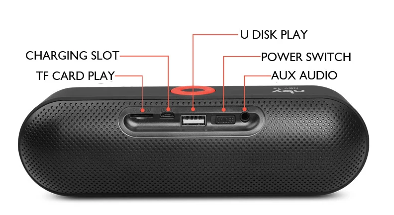 NBY 18 Мини Bluetooth динамик портативный беспроводной динамик звуковая система 3D стерео