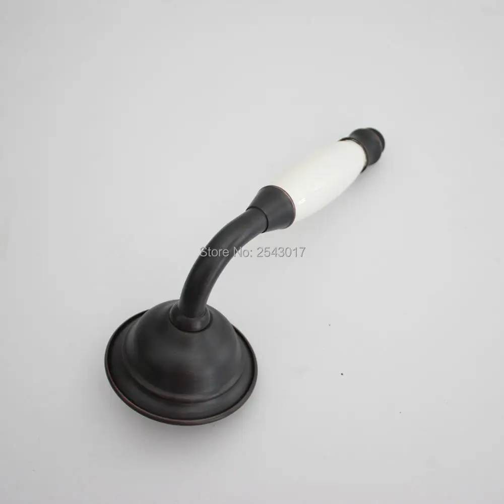 Ванная комната ручной душ медь латунь масло резиновая черная отделка Телефон