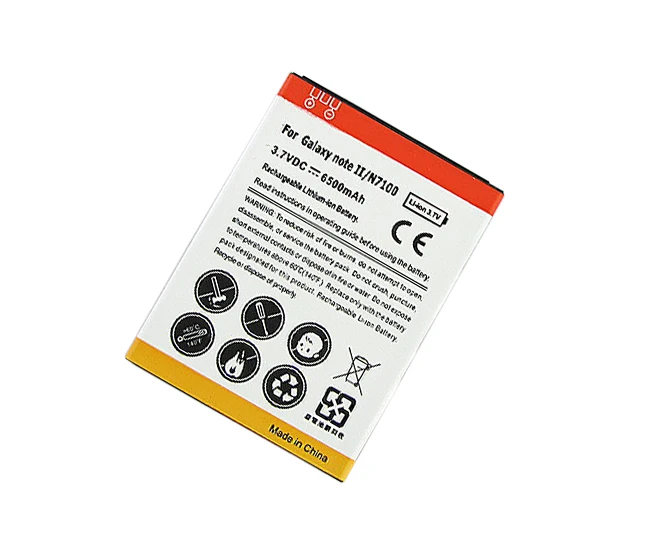 Запасной телефон расширенный аккумулятор 6500 мАч + белая задняя крышка для Samsung