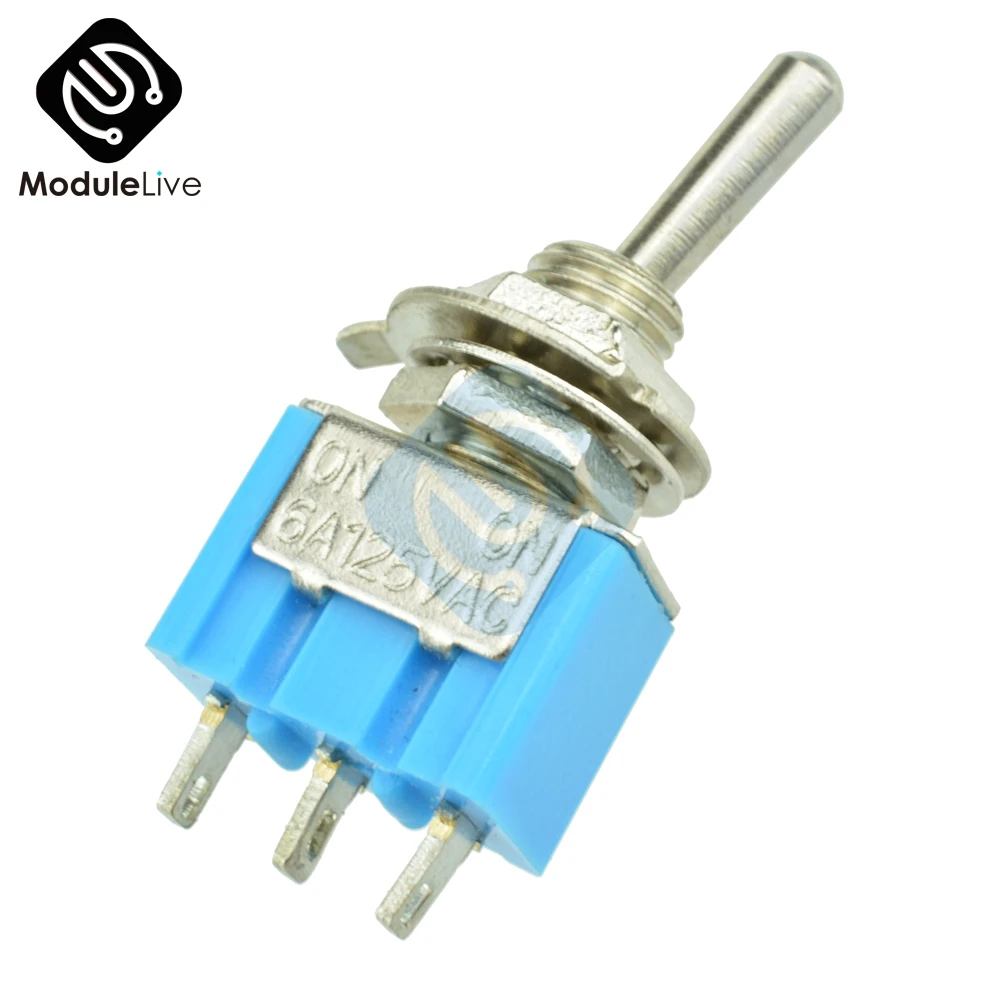 5 шт. DIY Mini 6A SPDT 3A 250V AC 125V MTS 102 3 Pin 2 позиционный вкл ВКЛ модуль выключателя Practic P DIP