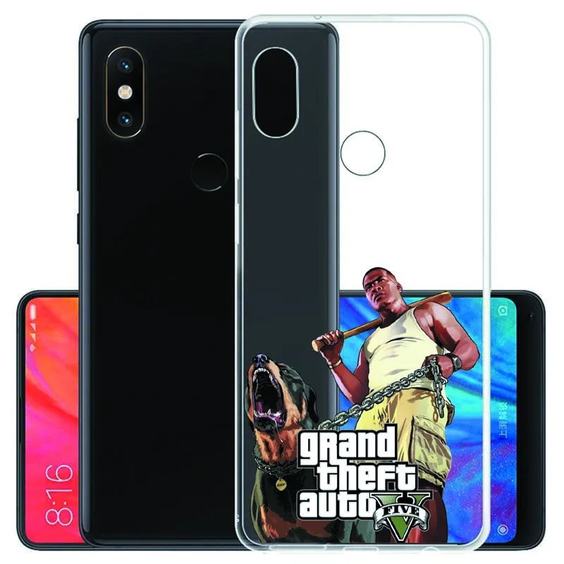 Чехол для телефона Grand Theft Auto GTA V из мягкого силикона и ТПУ Redmi NOTE5A NOTE5 Pro Xiao mi 8