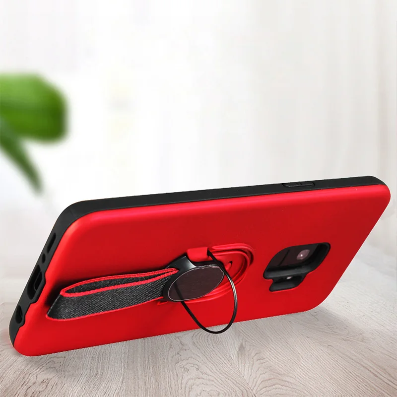 For Samsung S7 edge S8 S9 S10 Plus Silicon Soft TPU PC Ring Ribbon Hoder Car Magneitc for Lite Cases Cover Fundas Capa Coque | Мобильные
