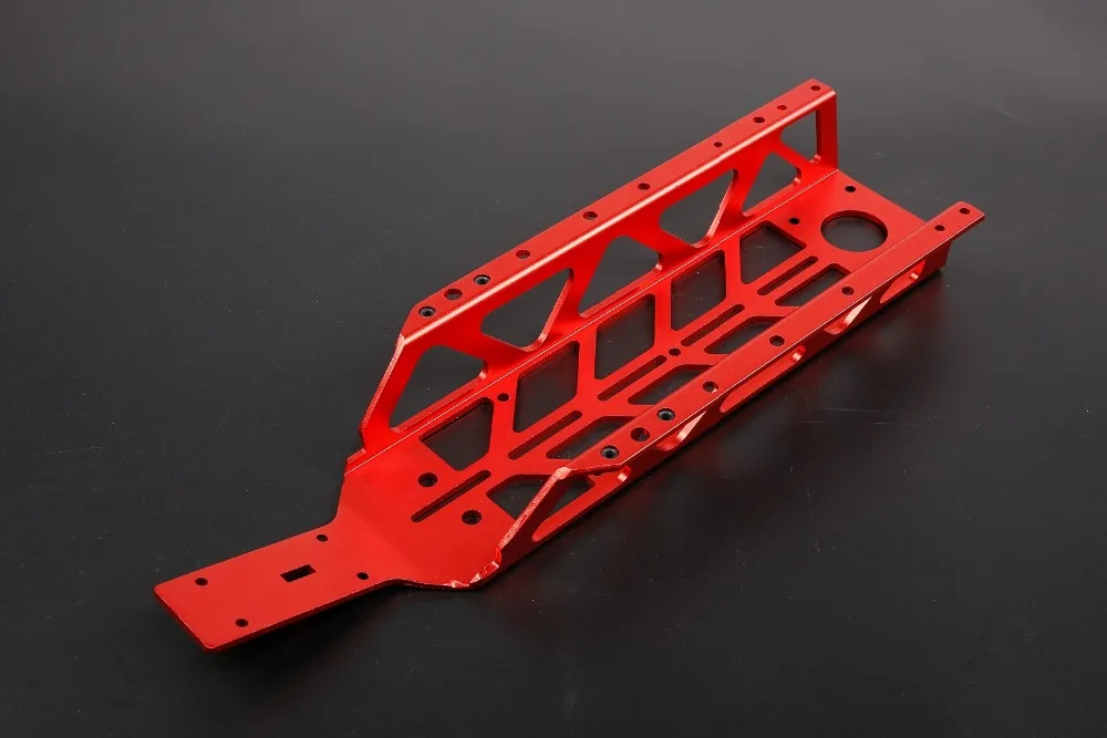 CNC обработанный основной шасси для 1/5 rc автомобиля hpi km rovan baja 5b. СС|Детали и