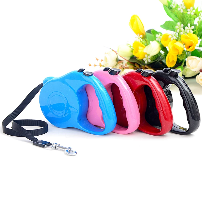 Нейлоновый автоматический выдвижной ремень для прогулок с щенками ошейник