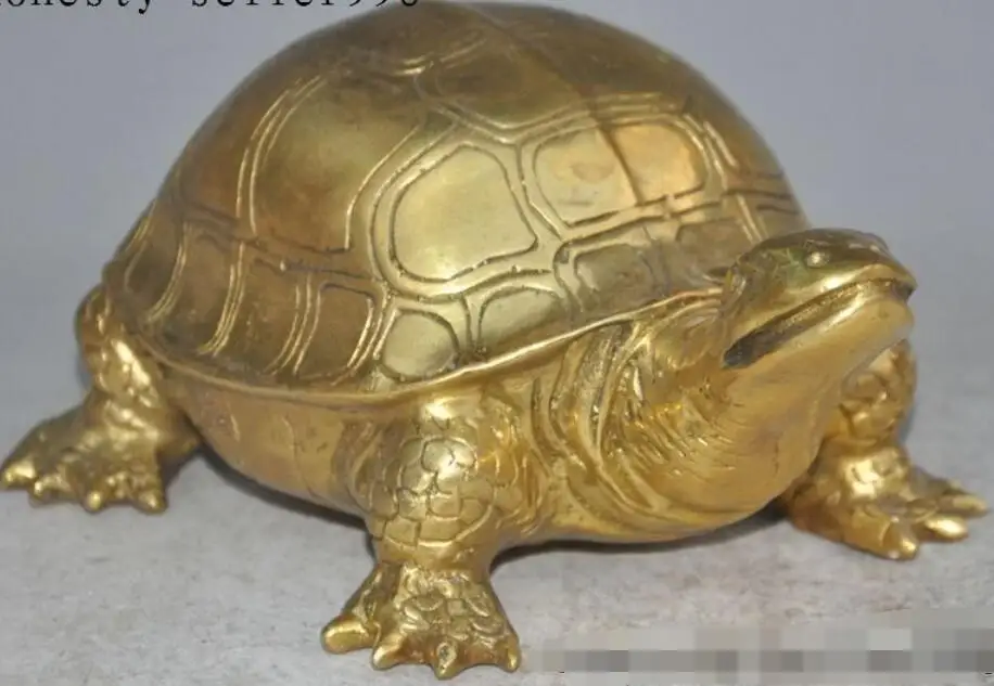 8 &quotКитайский латунный по феншуй долговечность Животное Черепаха благоприятная