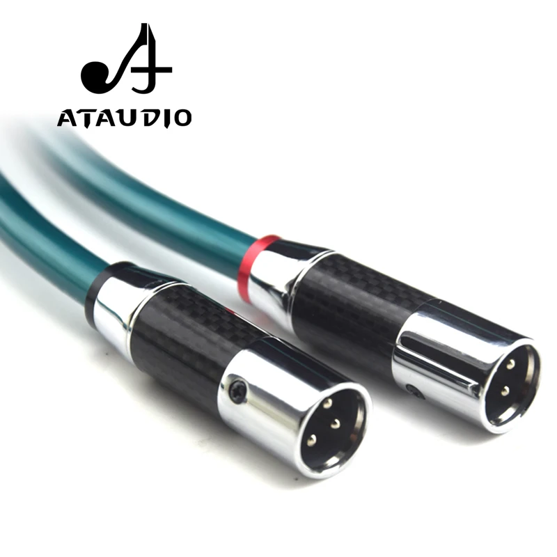 Кабель ATAUDIO Hifi RCA к XLR Pure OCC высокое качество 2 штекер штекер|rca to xlr cable|hifi rca2 rca |