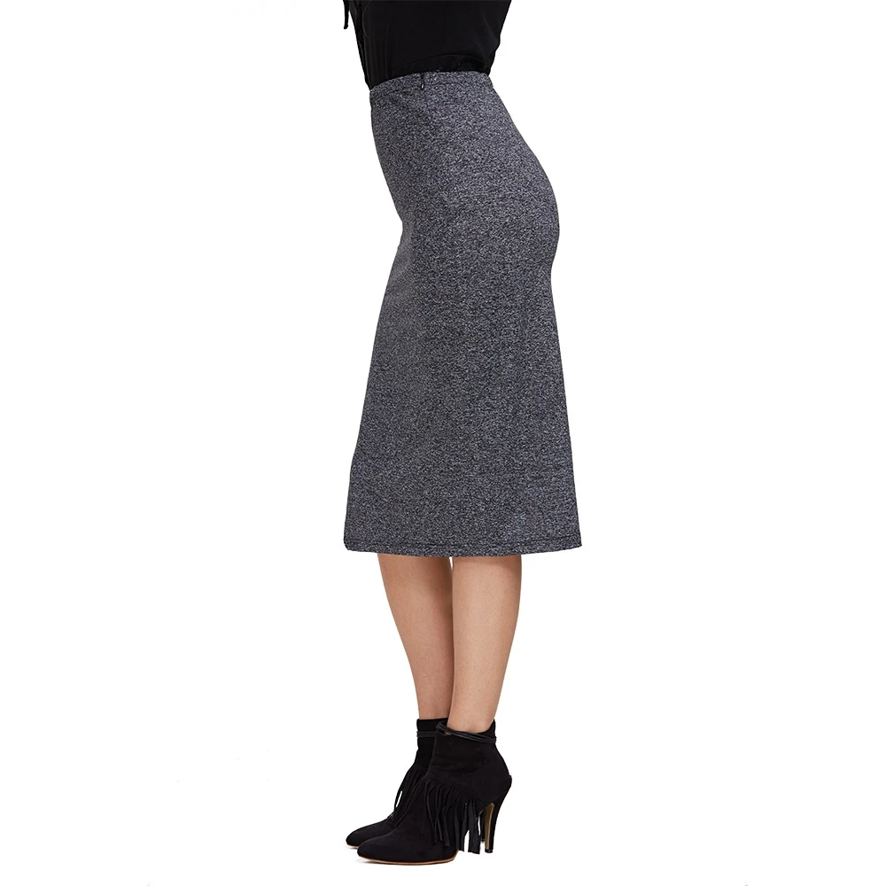 Женские юбки с высокой талией и разрезом Faldas старинный карандаш юбка сексуальное