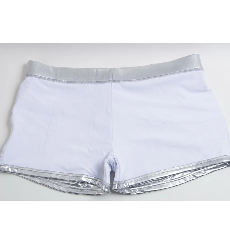 Брендовые летние мужские плавки из яркой кожи Сексуальные Плавки бикини боксеры