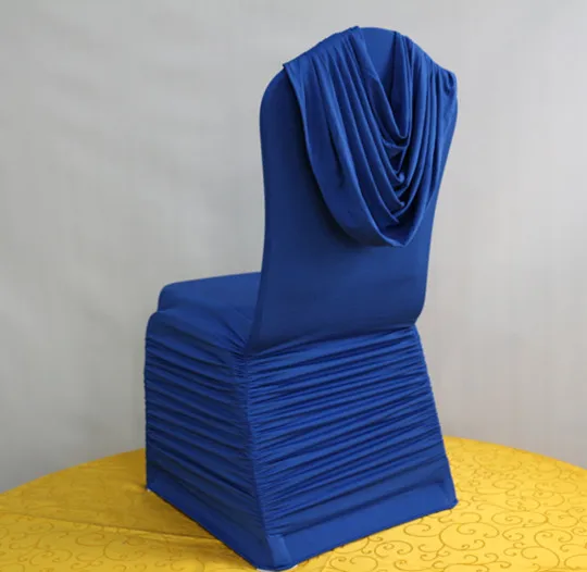 

Marious sales promotion good quality 100pcs banquet chair covers ruched lycra chair cover for weddings