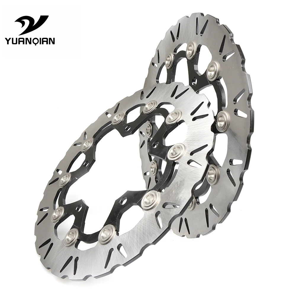 2PCS Motorcycle Front Floating Brake Disc Rotor For SUZUKI GSXR1300 HAYABUSA 1300 GSXR 2008 - 2015 2010 2011 2012 2013 2014 | Автомобили и