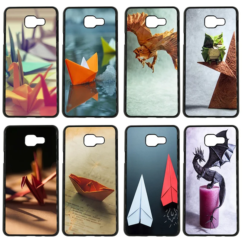Japanese Origami Cranes Art Cell Phone Case Hard Plastic Cover for Samsung Galaxy S8 S9 Plus S3 S4 S5 Mini S7 S6 Edge Shell |