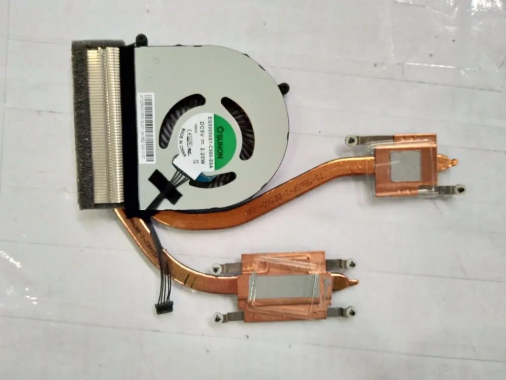 Новый оригинальный радиатор охлаждения процессора ноутбука и вентилятор для