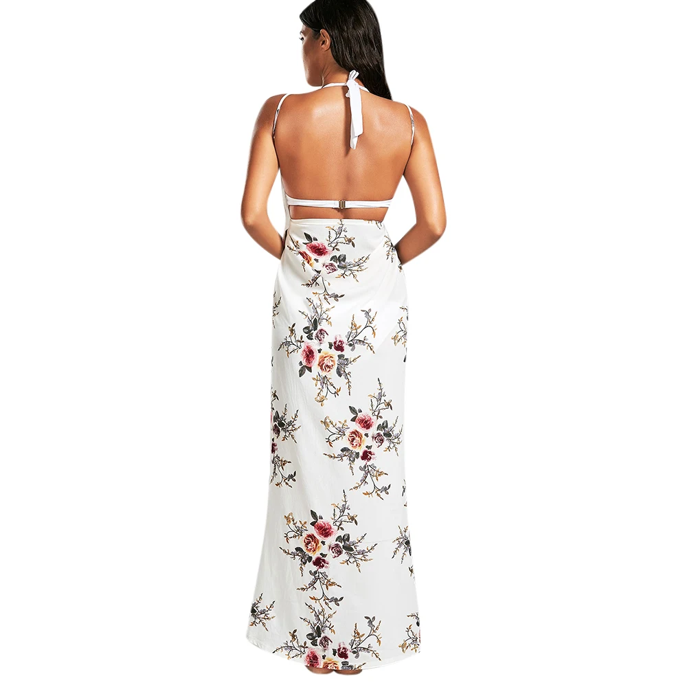 ROSE GAL Летние пляжные платья Печатный сарафан Boho Платье Туника женские саронг