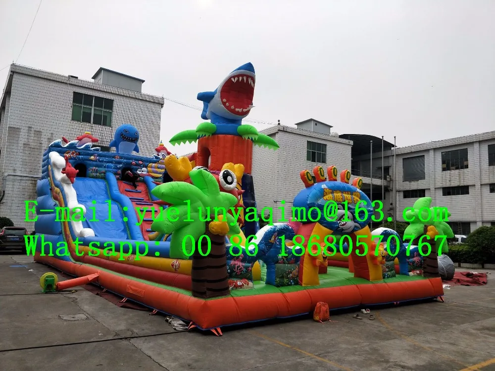 Надувной замок/горка/горки для бассейна/водные горки взрослых и детей|Шлепанцы| |