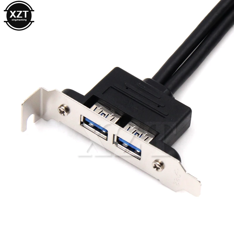 50 см PC материнская плата 20 pin к двойным USB 3 0 портам Экспресс-кабель 2 USB3.0 панель