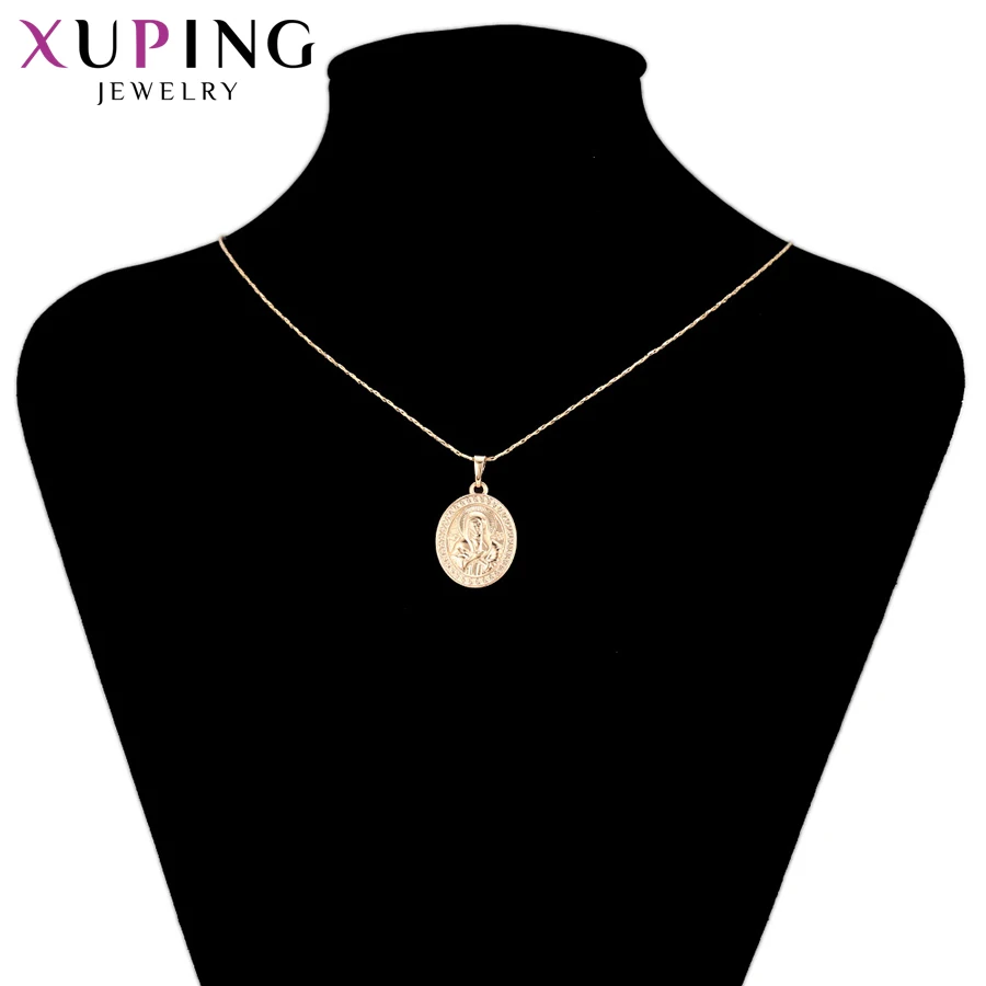 Xuping модное Очаровательное ожерелье с подвеской Иисусом Серис позолоченное для