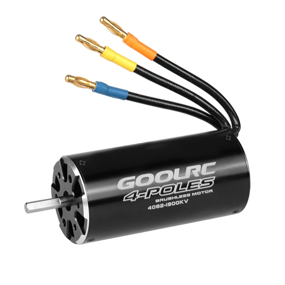 GoolRC Высокая производительность 4082 1900KV 4 полюса бесщеточный Бессенсорный двигатель для 1000 мм или выше RC лодки