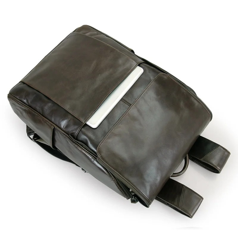 Новое поступление мужской рюкзак JMD из натуральной коровьей кожи для ноутбука