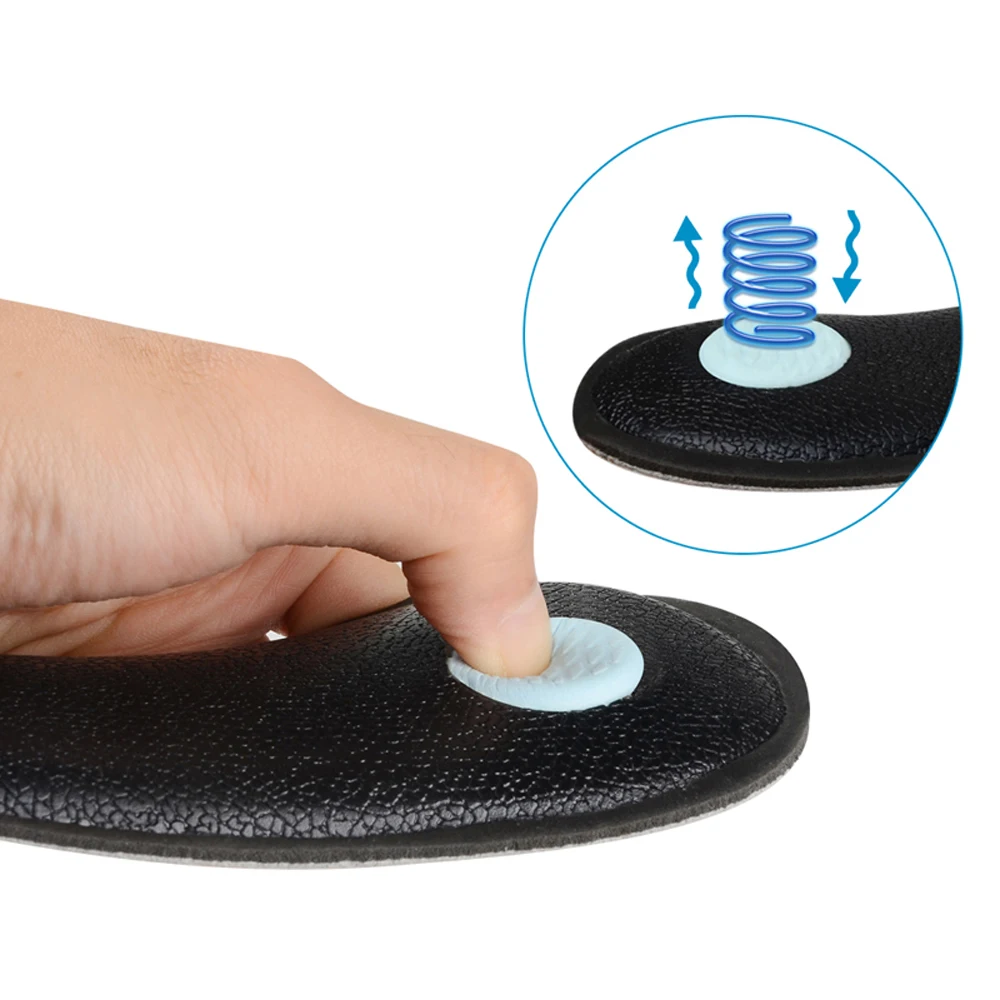 Ортопедические стельки из деминовой кожи на плоской подошве для поддержки стопы