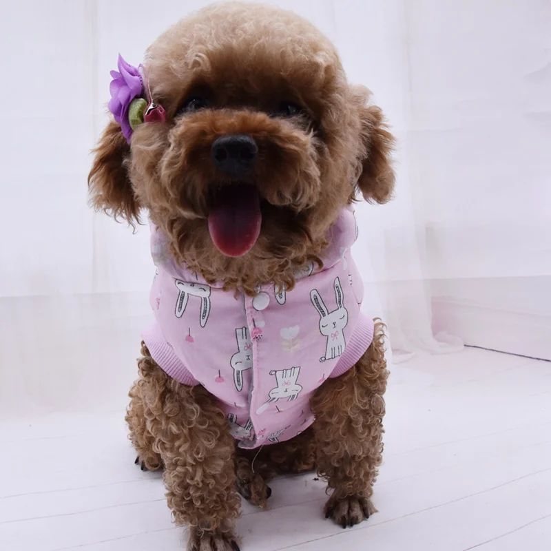 Pet Dog Clothes Sweaters Fashionable Hooded Sports Leisure Hoody Jumper Puppy Dogs Jacket Coat Cotton Padded | Дом и сад