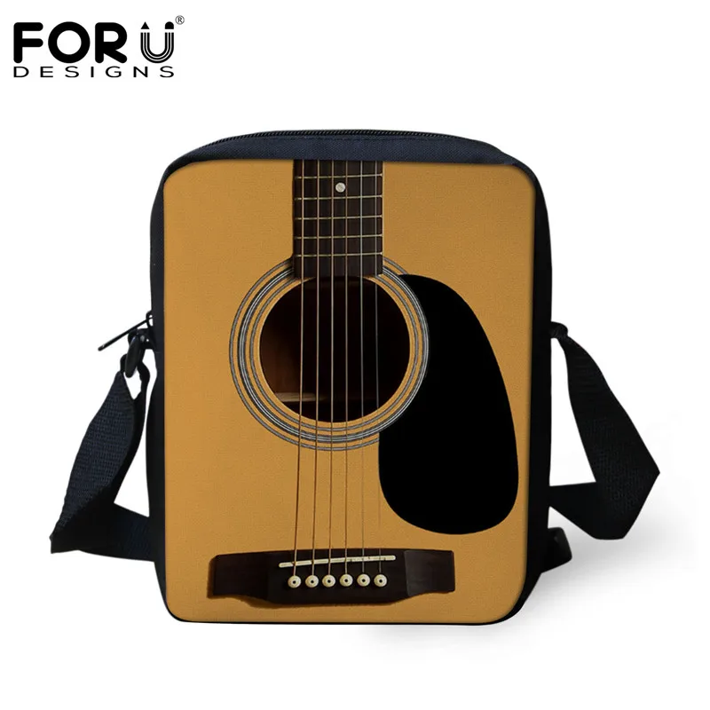 Новинка женские сумки мессенджеры FORUDESIGNS с 3d камерой и принтом гитары роскошная