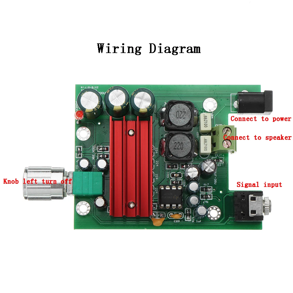 DC 8V To 25V 100W Single / Dual Channnel Digital Amplifier Board Subwoofer Module | Компьютеры и офис