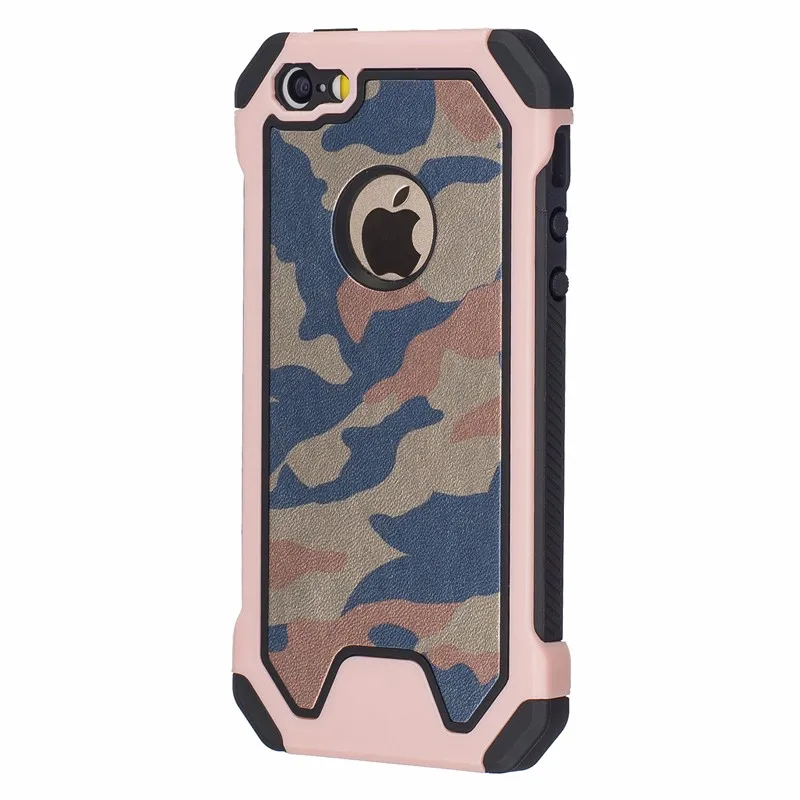 Военный Камуфляжный зеленый чехол для iPhone X 7 8 6 Plus 5S 6S 5 SE 7Plus 5SE чехол PC Edge Мягкий ТПУ Гибридный защитный чехол