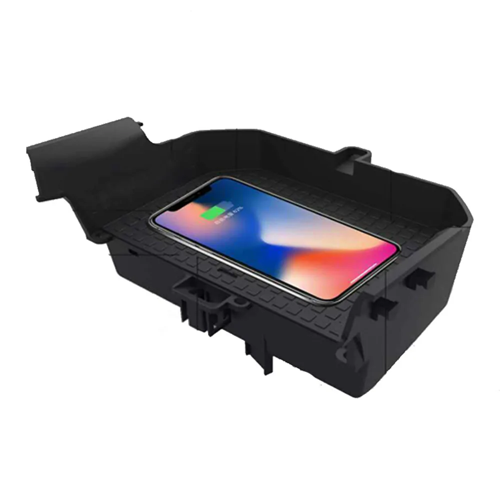 15 Вт QI автомобильный подлокотник Беспроводной Зарядное устройство Quick Charge