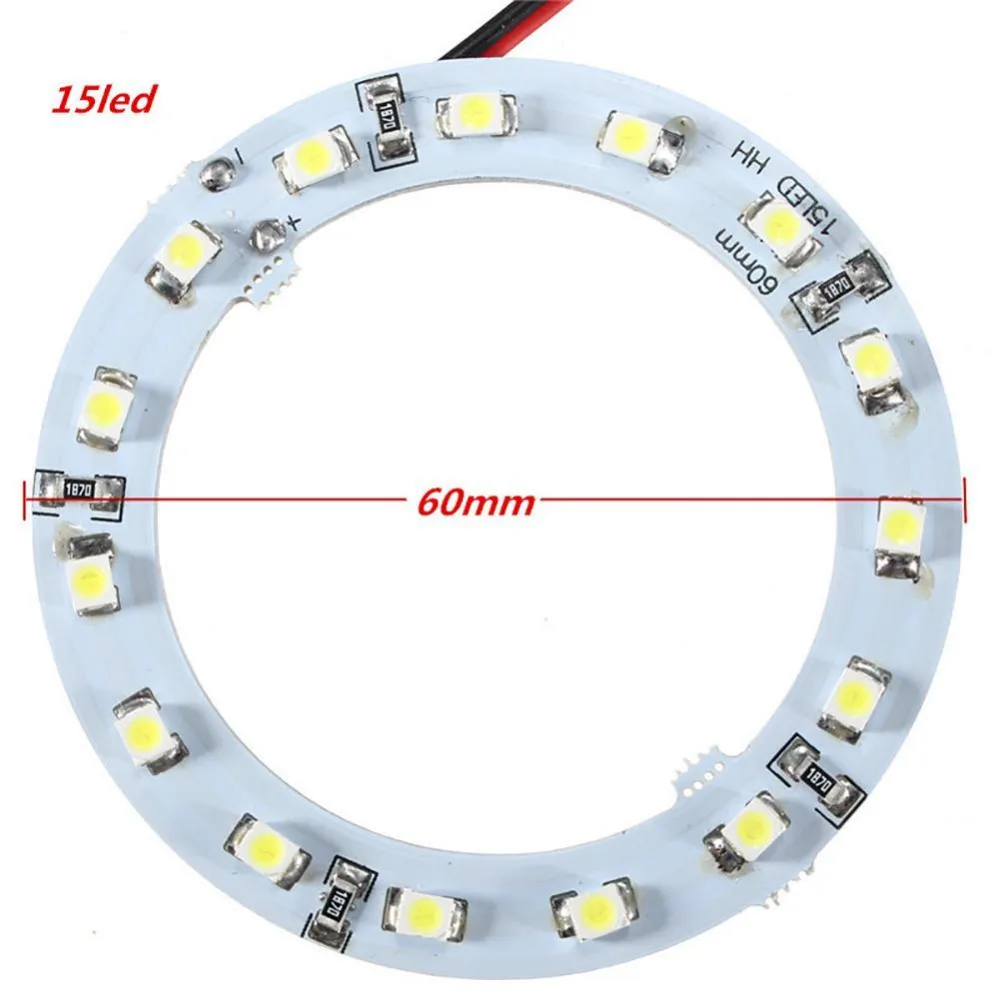 Автомобильный Стайлинг 60 мм светодиодный светильник с белыми ангельскими