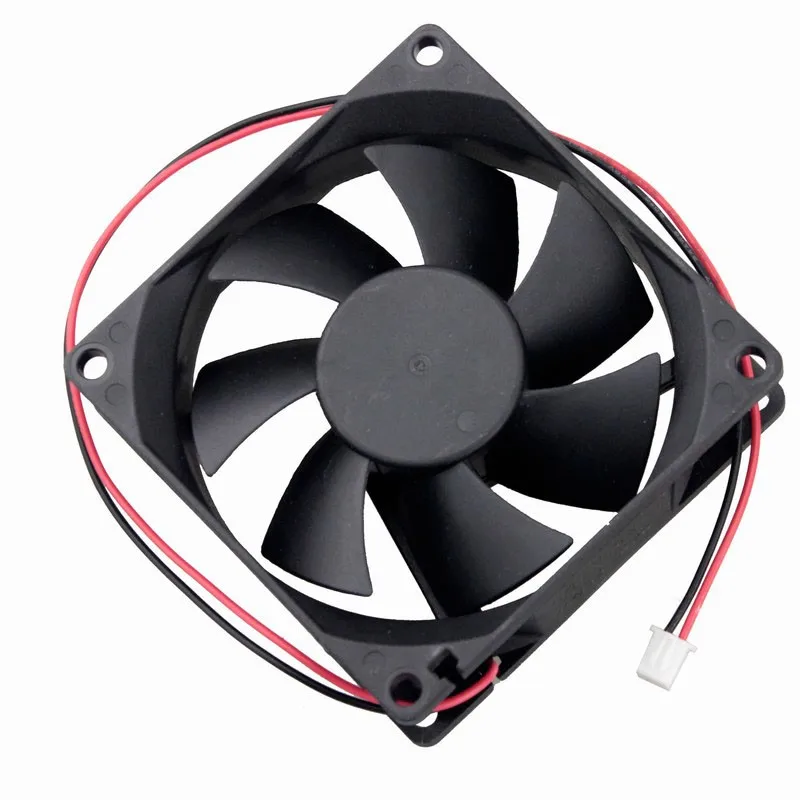 Gdstime 5 Pcs 80mm*80mm*25mm DC 24V Brushless Cooling Fan 80mm x 25mm Ventilator PC Case CPU Computer Cooler 8025 8cm 2Pin | Компьютеры и