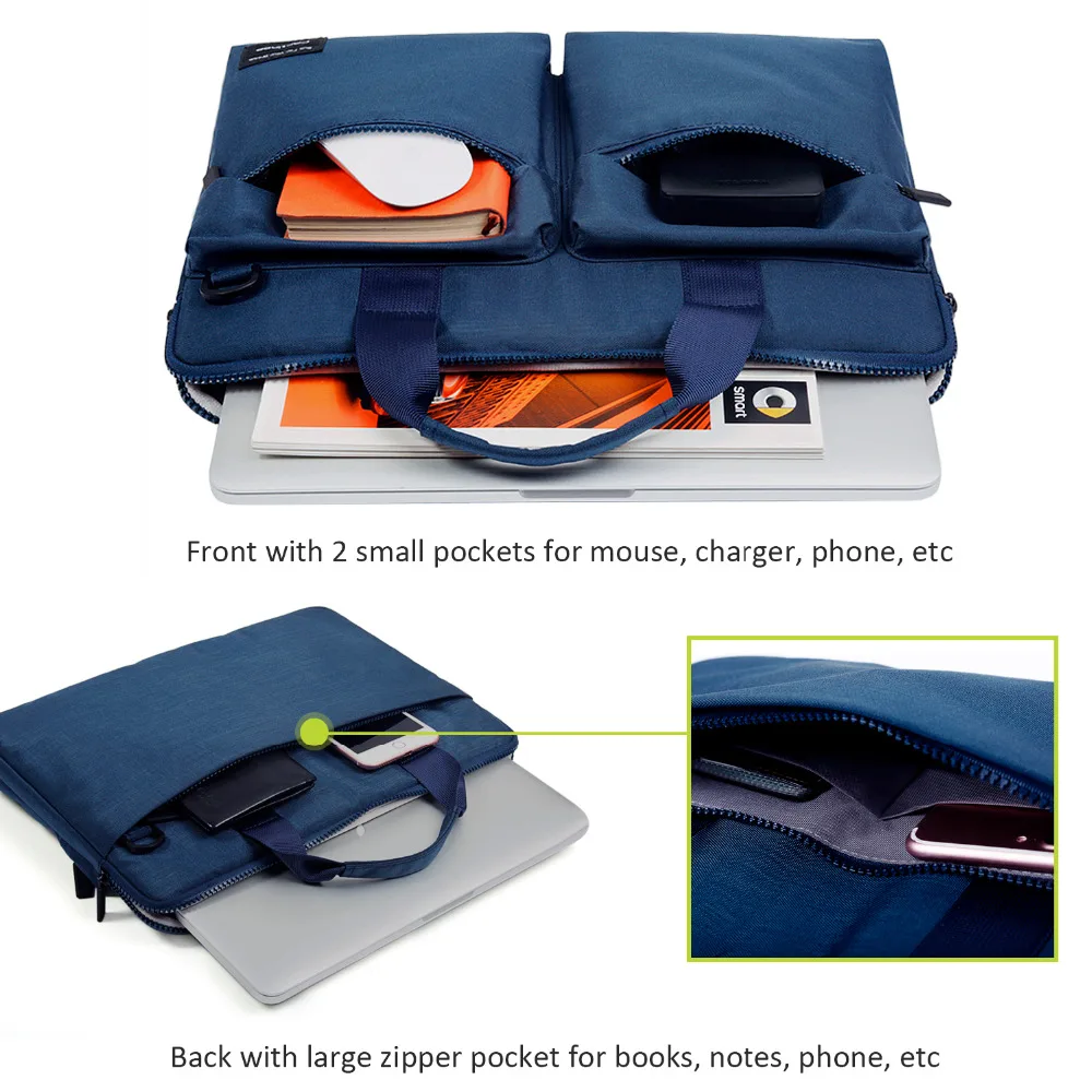 Waterproof Nylon Laptop Shoulder bag 15.6 14 13.3 11.6 Inch Notebook Messenger Bag Men Women Case for Macbook Touchbar 13 PRO 15 |