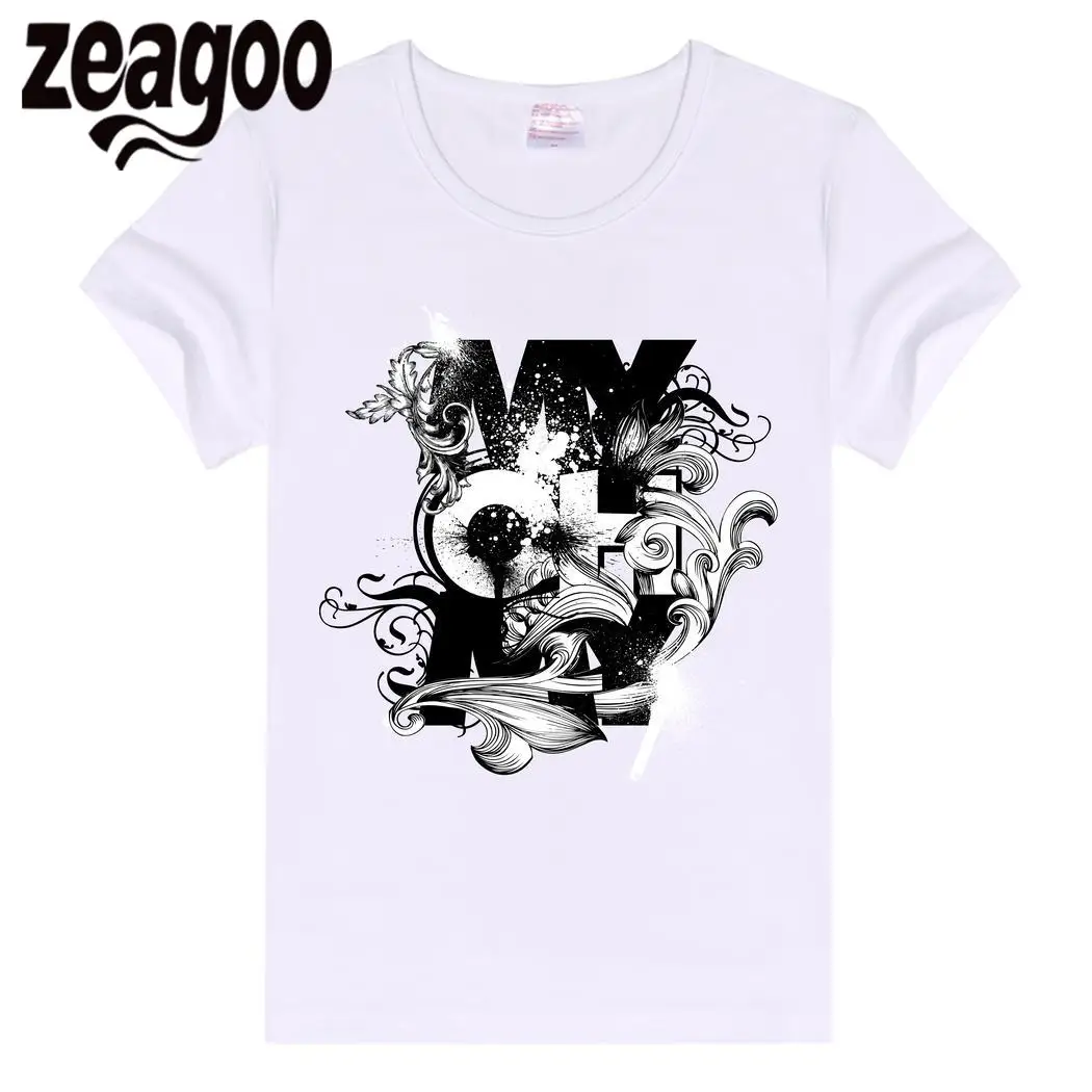 Zeagoo мягкие Повседневное шеи экипажа Slim Fit Для женщин короткий рукав Футболка