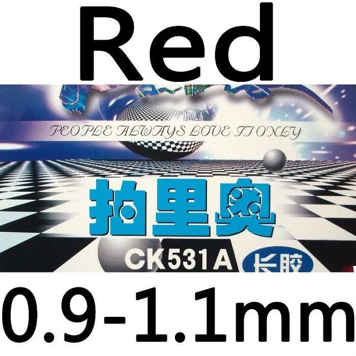 red 0.9-1.1mm Palio CK531A длинный Pips-Out Настольный теннис PingPong резиновый с губкой - Цвет: red 0.9-1.1mm
