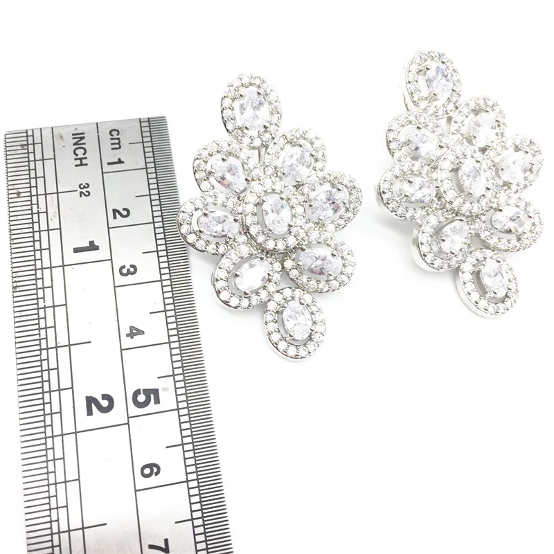 Женский комплект из колье и серёг серебра 925 пробы|necklace and earrings|jewelry sets for womensilver