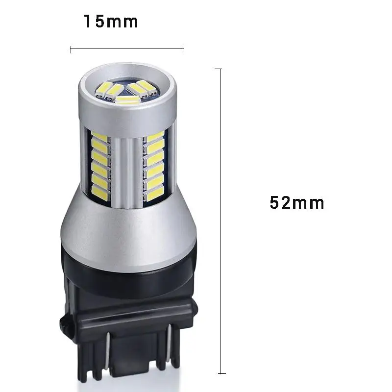 Светодиодные дневные ходовые огни JSTOP автомобильные фары canbus led 12V T25 3157 P27/7W 6000k