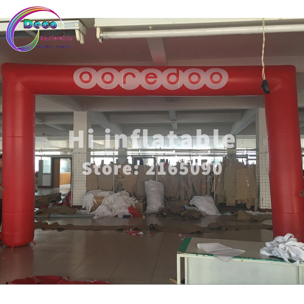 Advertising promotional inflatable arch with LOGO print archway / Finish line Start entrance for event wedding | Дом и сад