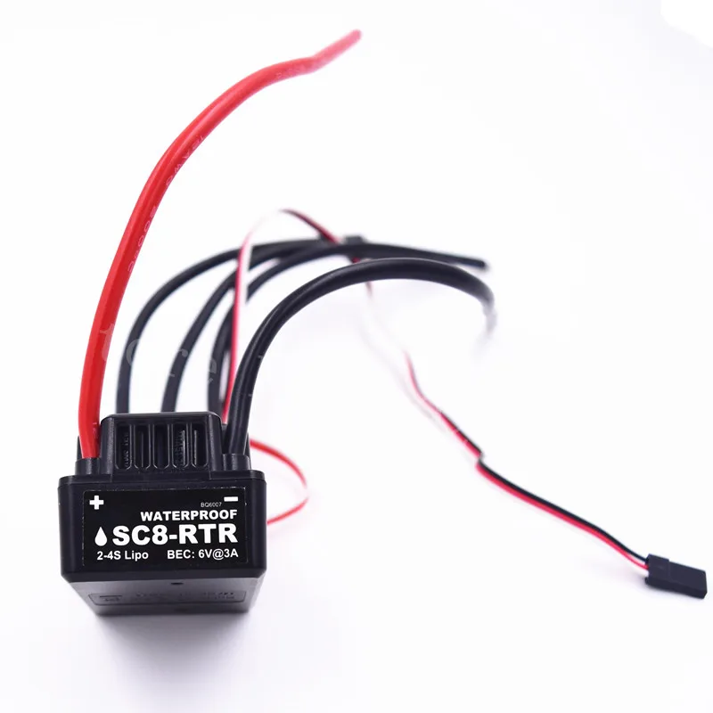 120A Waterproof ESC SUPER BEC 6V/3A Brushless 2-4S Lipo NiMH 3674 Motor For 1/8 1/10 Scale Models Remote Control RC Car SC8-RTR