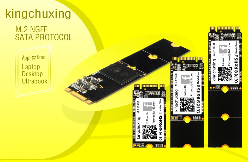 Kingchuxing SSD M2 128GB 2280 2260 ngff sata Ноутбук Настольный ультратонкий внутренний игровой Экстремальный твердотельный диск жесткий диск