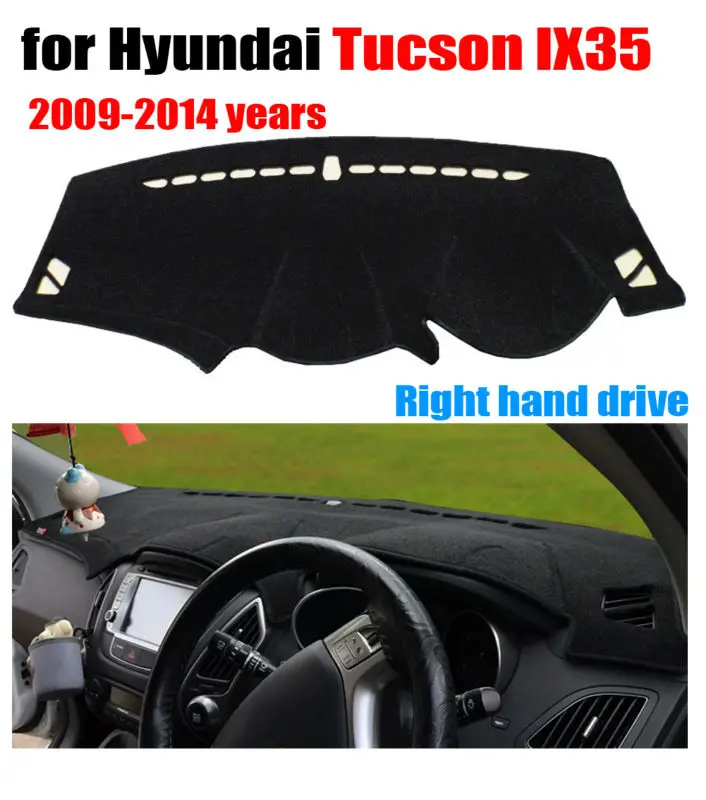 RKAC крышка приборной панели автомобиля коврик для Hyundai Tucson IX35 2009 2014 правый руль