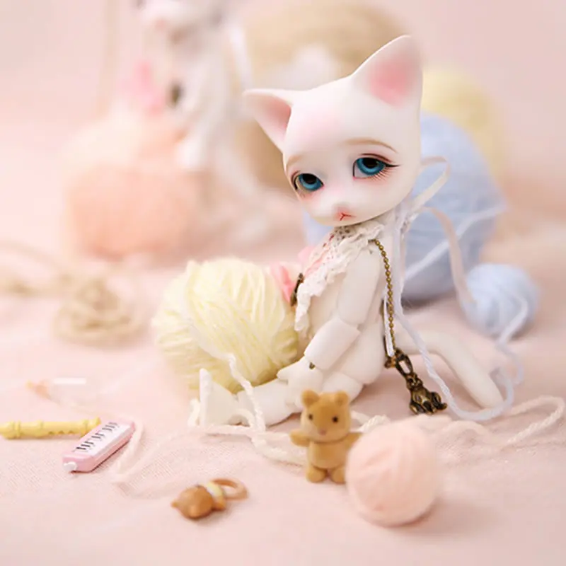 1/8 весы телесного цвета BJD малыш эльф кошка BB SD шарнир куклы модельная фигурка из
